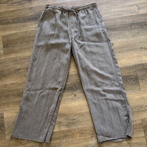 Zara Olive Gray Relaxed Drawstring pants